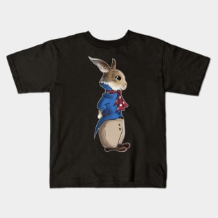 Digital Illustration of Peter Rabbit 04/04/23 - Storybook inspired art and designs Kids T-Shirt